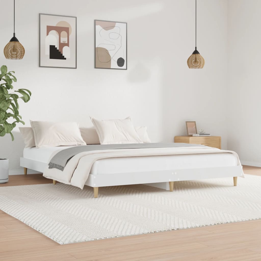 Giroletto Bianco 140x200 cm in Legno Multistrato - homemem39