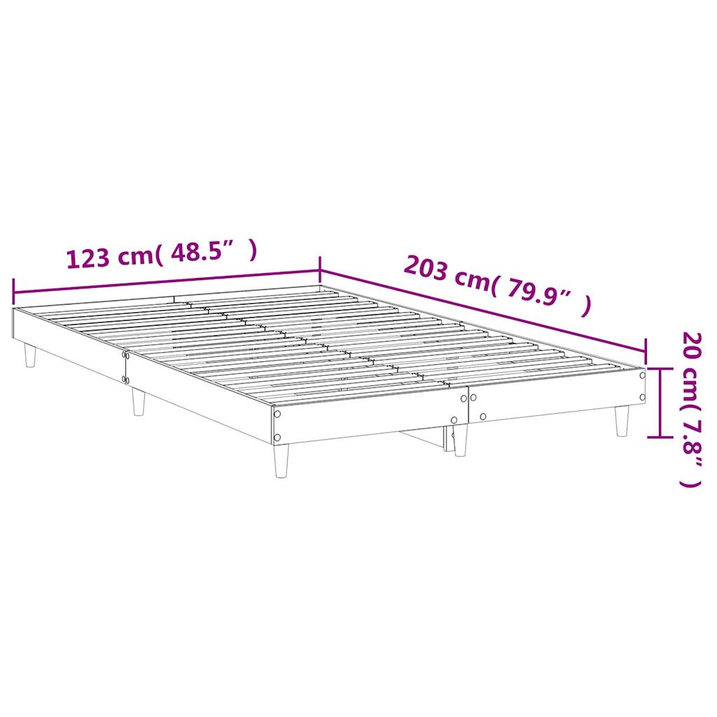 Giroletto senza Materasso Rovere Marrone 120x200 cm Truciolato | homemem39