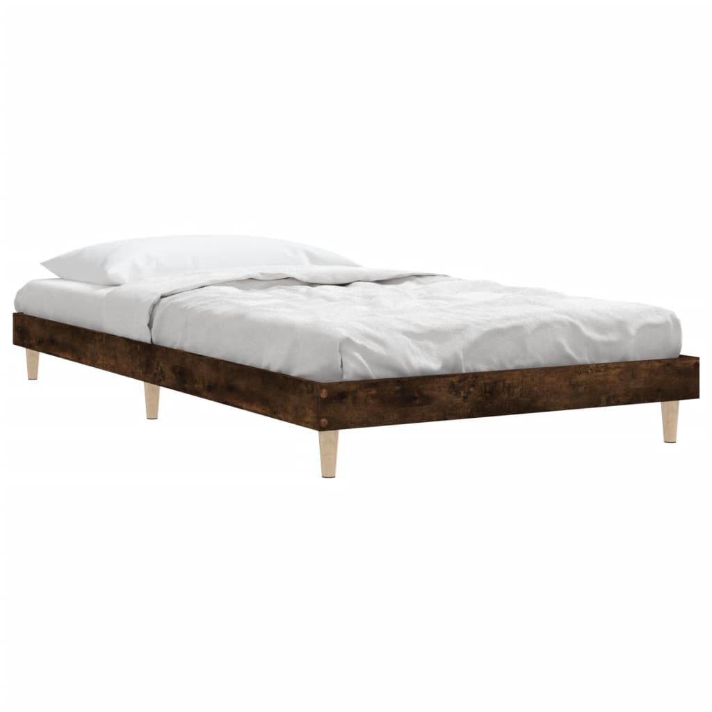 Giroletto senza Materasso Rovere Fumo 100x200 cm in Truciolato - homemem39