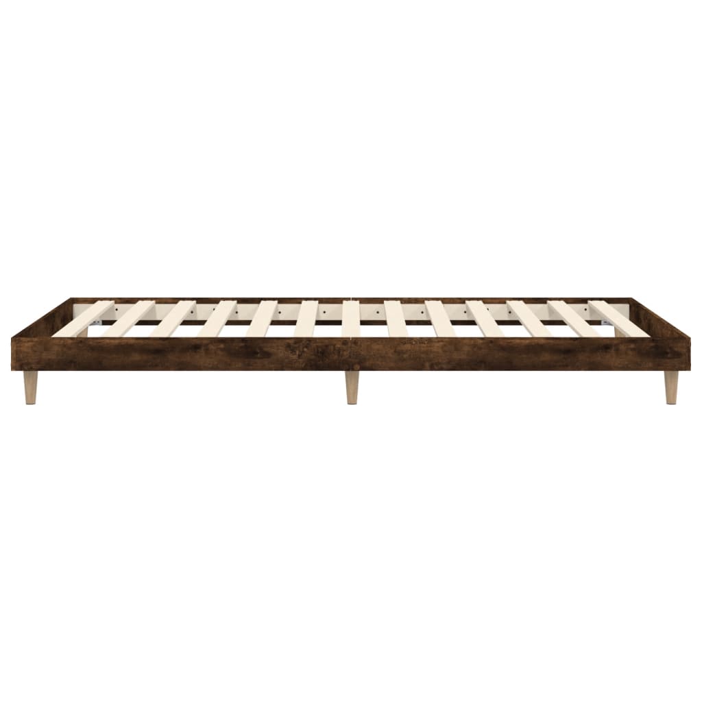 Giroletto senza Materasso Rovere Fumo 100x200 cm in Truciolato - homemem39