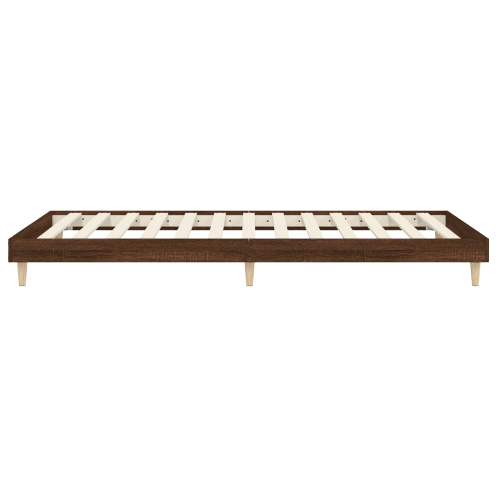 Giroletto senza Materasso Rovere Marrone 100x200 cm Truciolato - homemem39