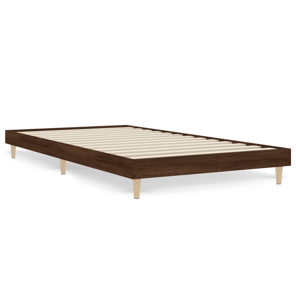 Giroletto senza Materasso Rovere Marrone 90x200cm in Truciolato - homemem39