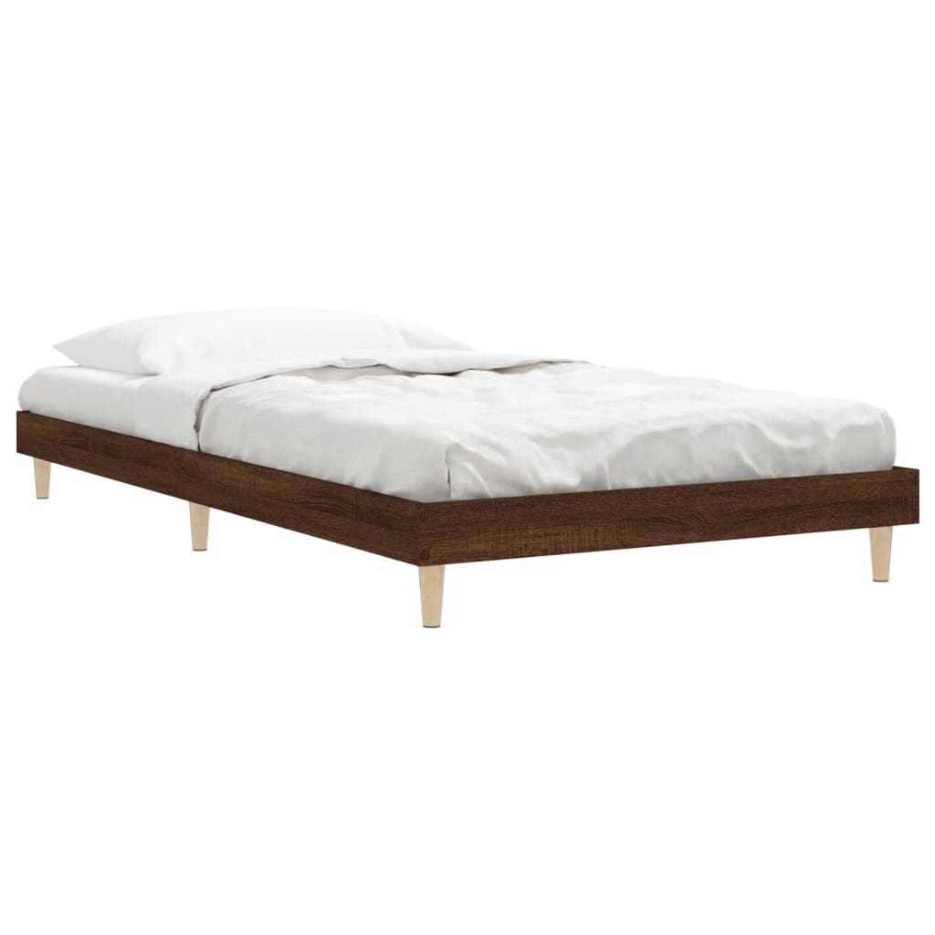 Giroletto senza Materasso Rovere Marrone 90x200cm in Truciolato - homemem39