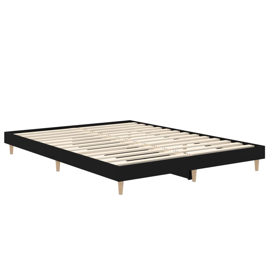 Giroletto Nero 140x190 cm in Legno Multistrato - homemem39
