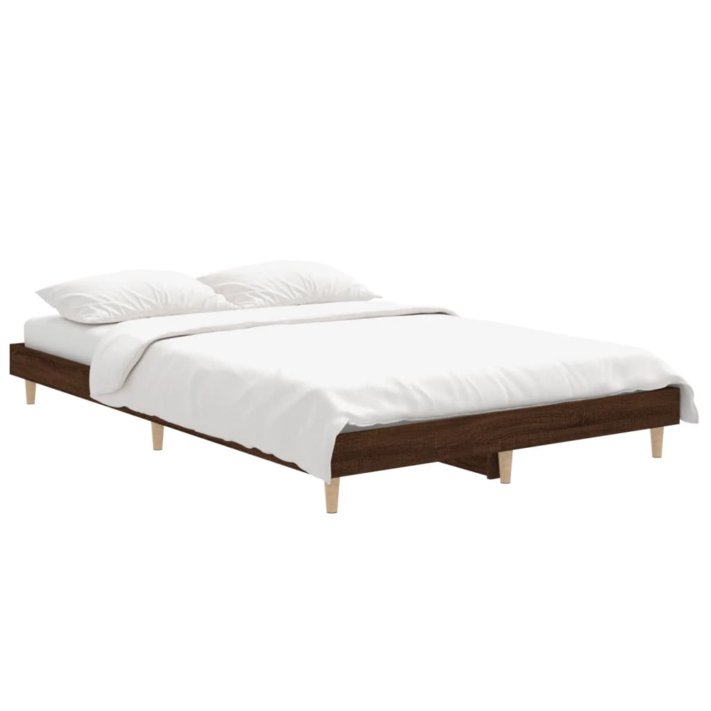 Giroletto senza Materasso Rovere Marrone 120x190 cm Truciolato - homemem39