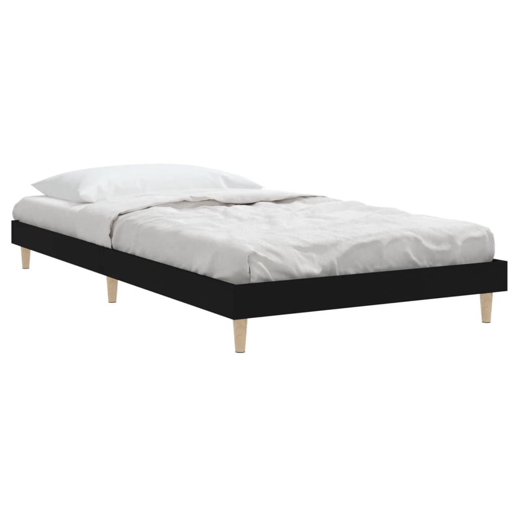 Giroletto Nero 90x190 cm in Legno Multistrato - homemem39