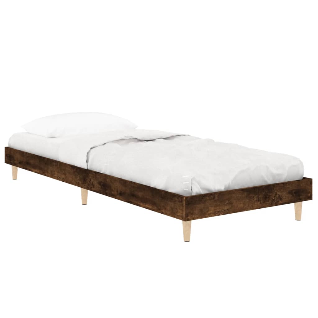 Giroletto senza Materasso Rovere Fumo 75x190 cm in Truciolato - homemem39
