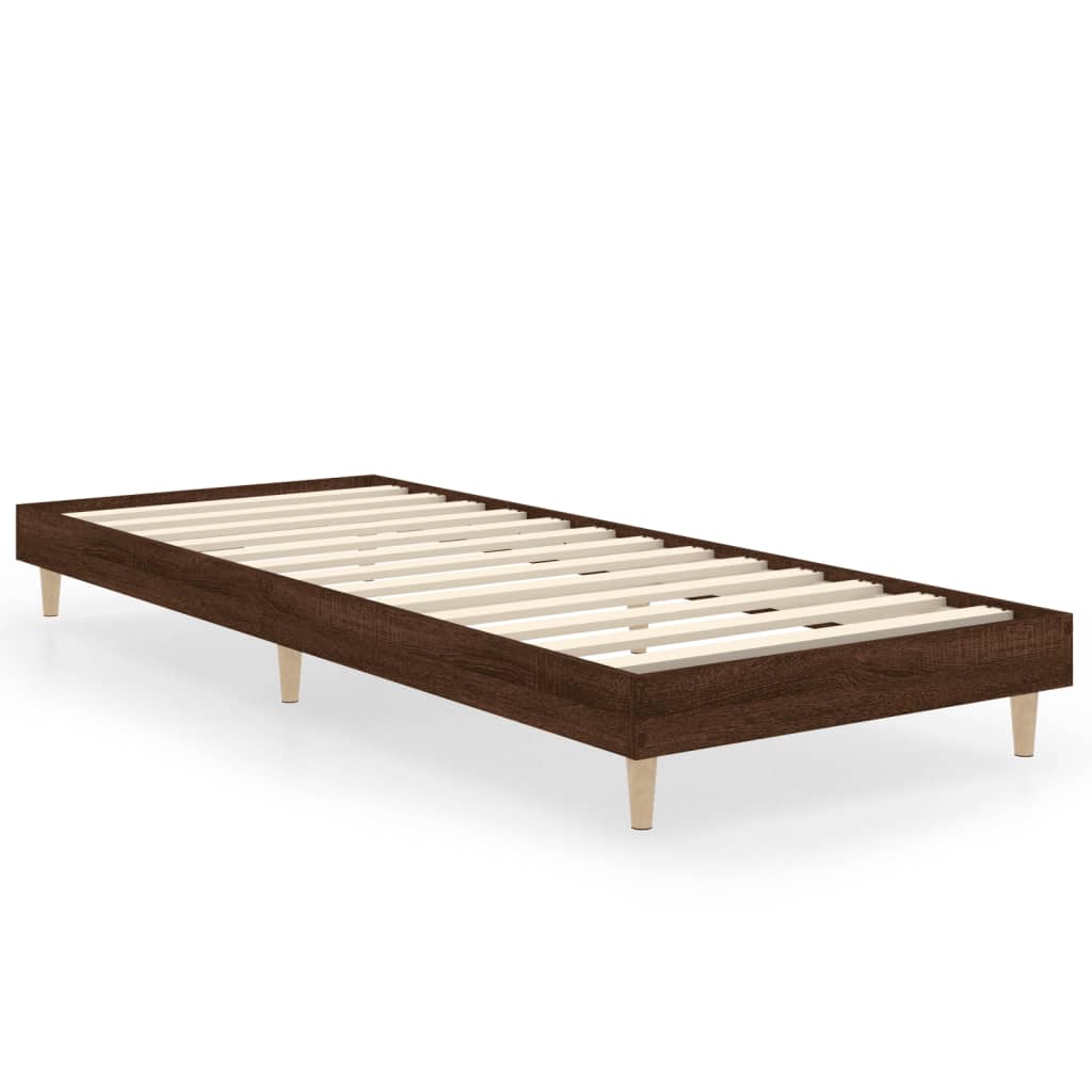 Giroletto senza Materasso Rovere Marrone 75x190cm in Truciolato - homemem39