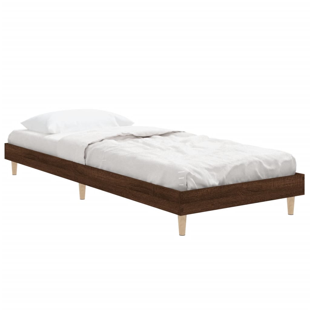 Giroletto senza Materasso Rovere Marrone 75x190cm in Truciolato - homemem39