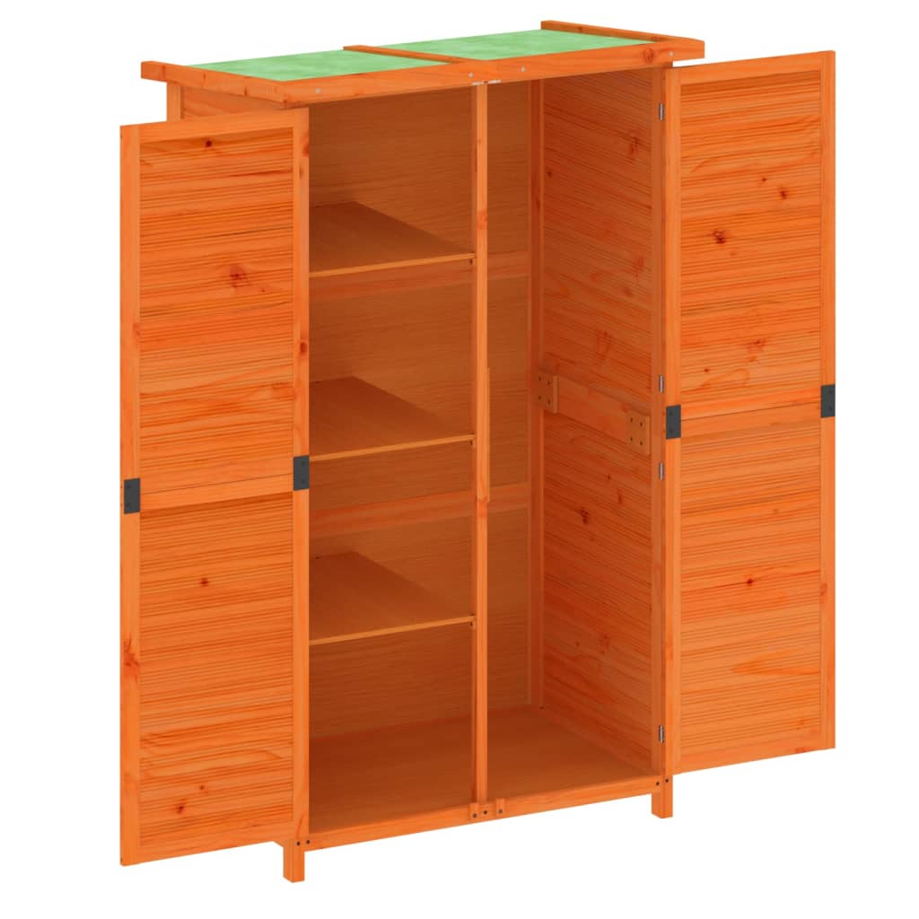 Rimessa da Giardino Marrone 83x57x140 cm Legno Massello di Pino - homemem39