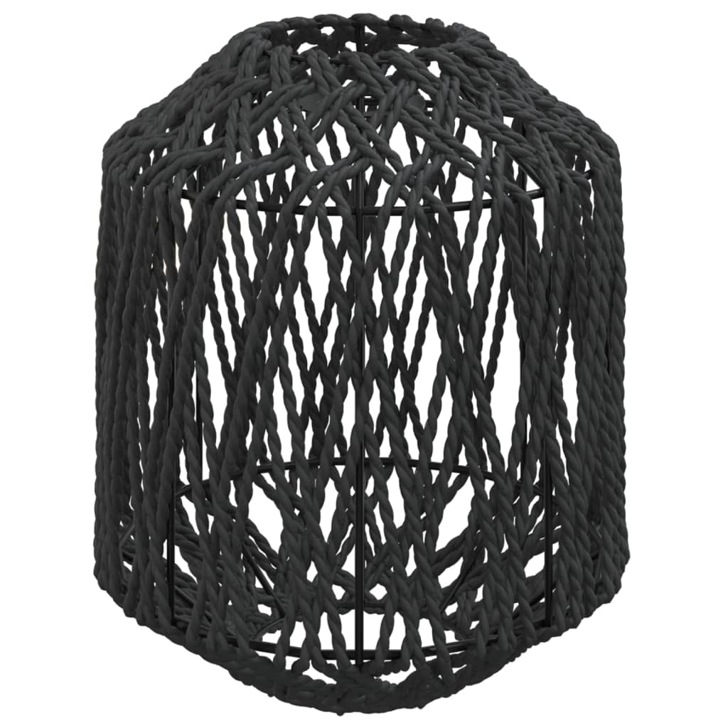 Paralume Nero Ø23x28 cm Ferro e Carta - homemem39