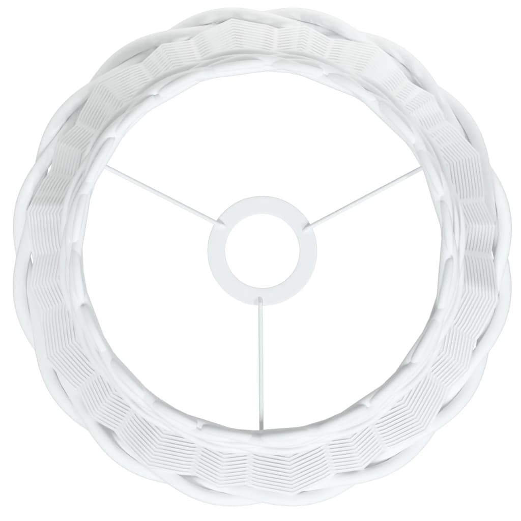 Paralume da Soffitto Bianco Ø30x20 cm in Vimini - homemem39