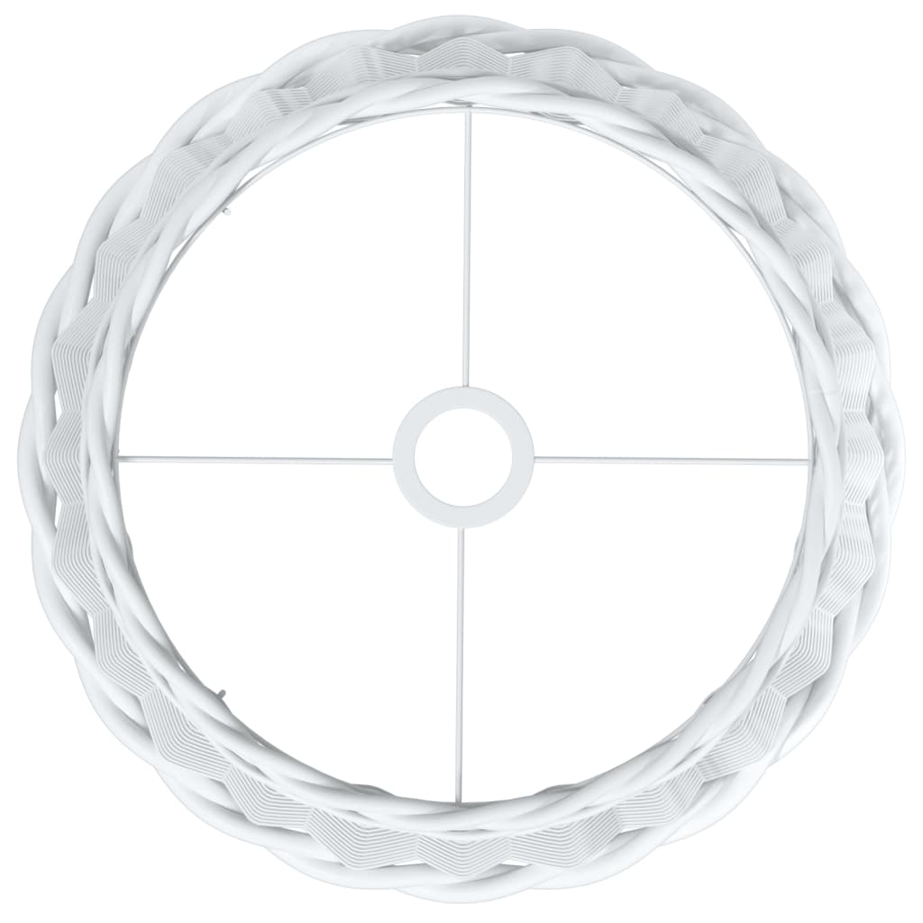 Paralume da Soffitto Bianco Ø40x26 cm in Vimini - homemem39