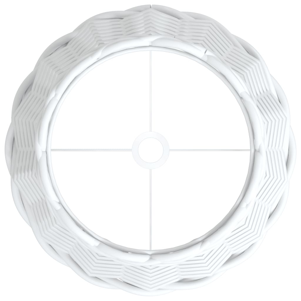 Paralume Bianco Ø20x15 cm in Vimini - homemem39