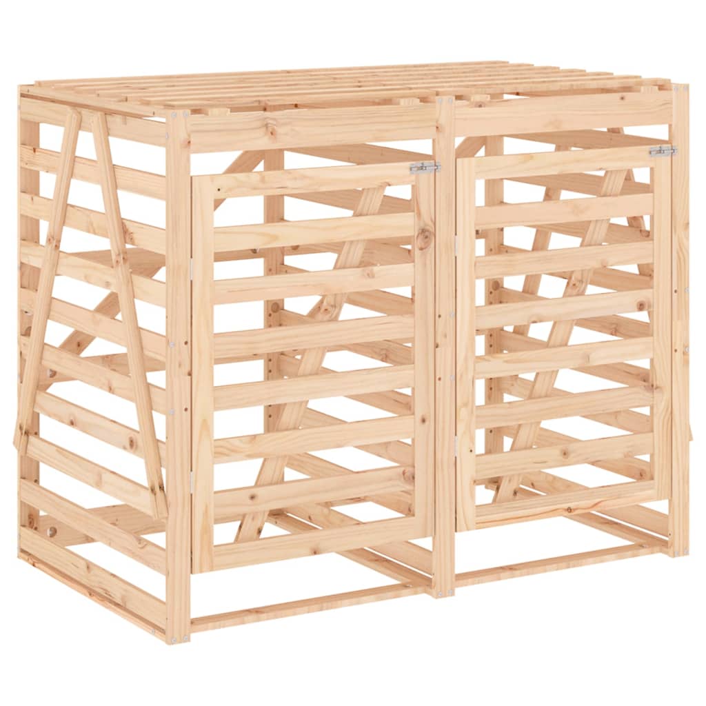 Copribidone Doppio in Legno Massello di Pino - homemem39