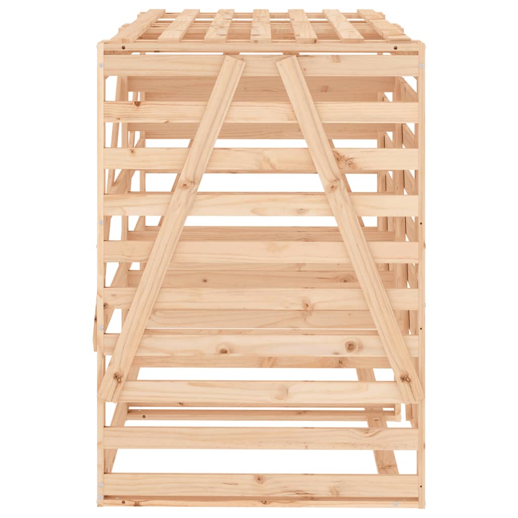 Copribidone Doppio in Legno Massello di Pino - homemem39