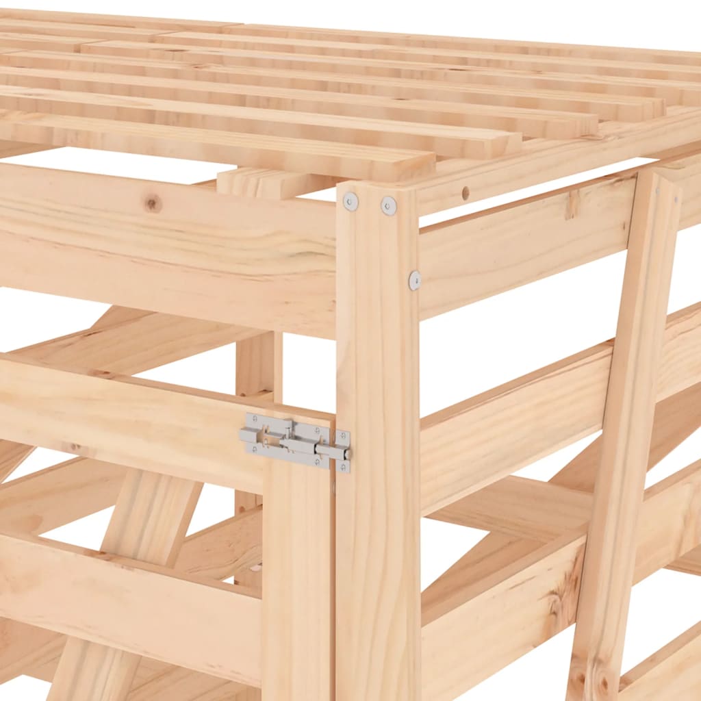 Copribidone Triplo in Legno Massello di Pino | homemem39
