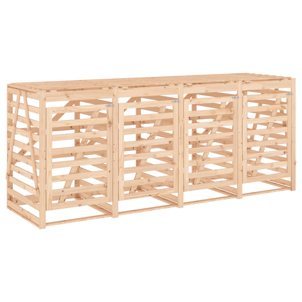 Copribidone Quadruplo in Legno Massello di Pino - homemem39