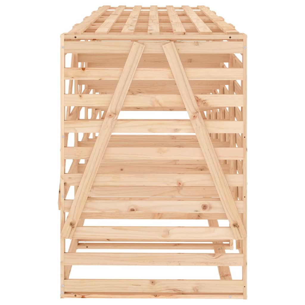 Copribidone Quadruplo in Legno Massello di Pino - homemem39
