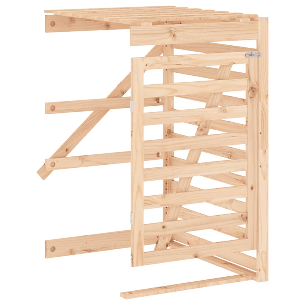Copribidone Quadruplo in Legno Massello di Pino - homemem39