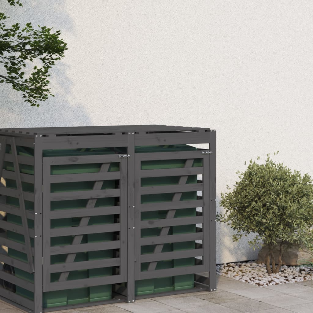 Estensione Copribidone Grigio in Legno Massello di Pino - homemem39