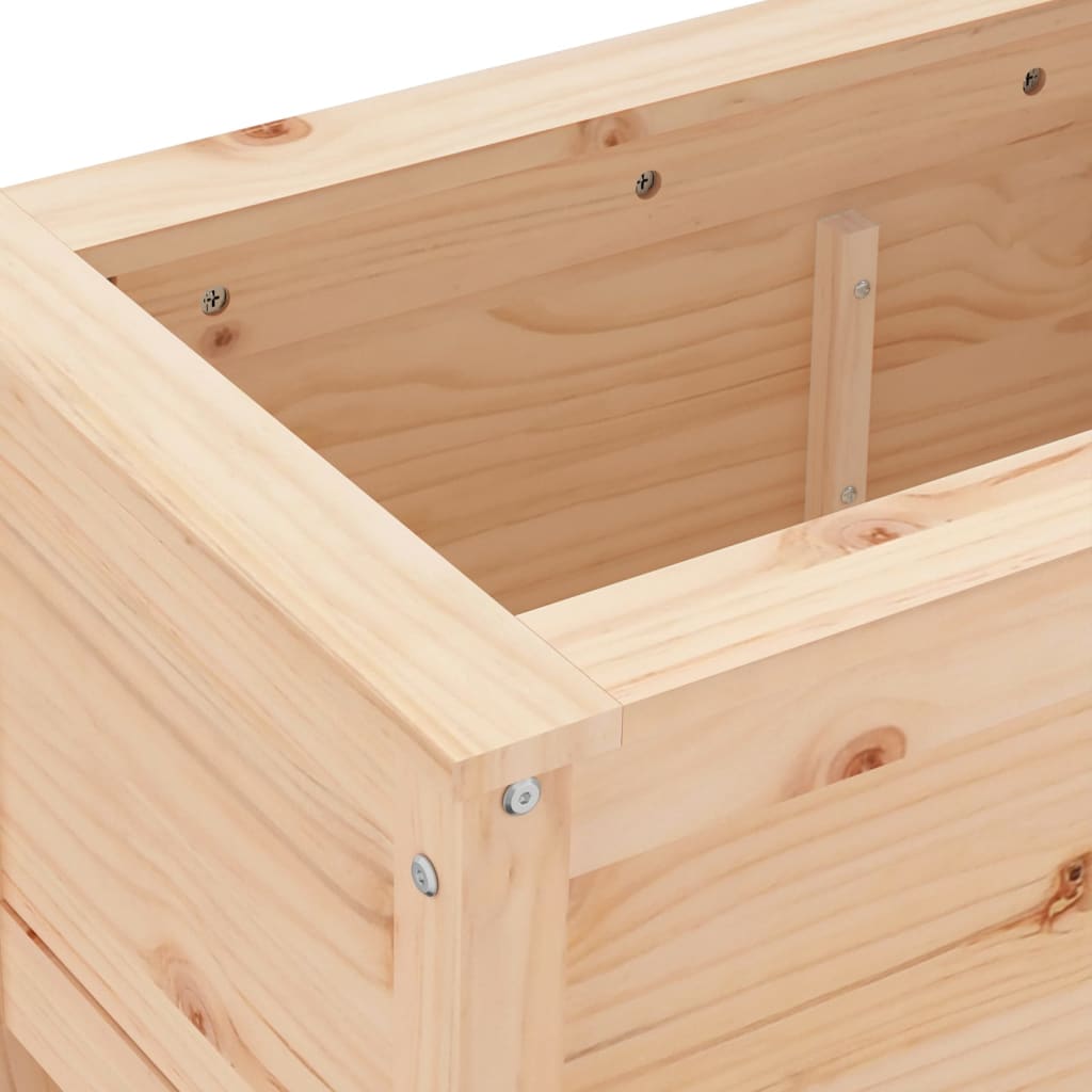 Fioriera da Giardino 82,5x40x39 cm in Legno Massello di Pino