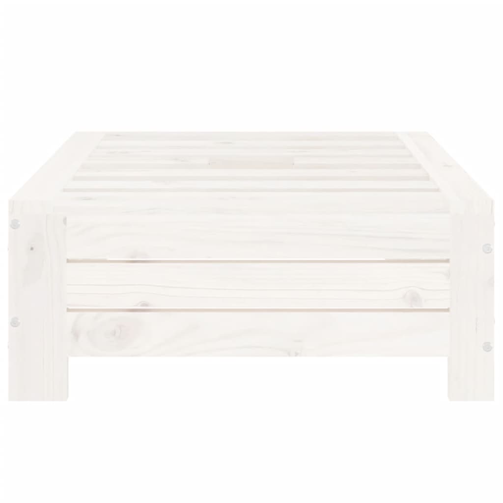Copertura per Base Ombrellone Bianca in Legno Massello di Pino - homemem39