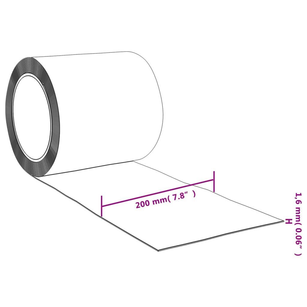 Tenda per Porte Trasparente 200 mm x 1,6 mm 10 m in PVC | homemem39
