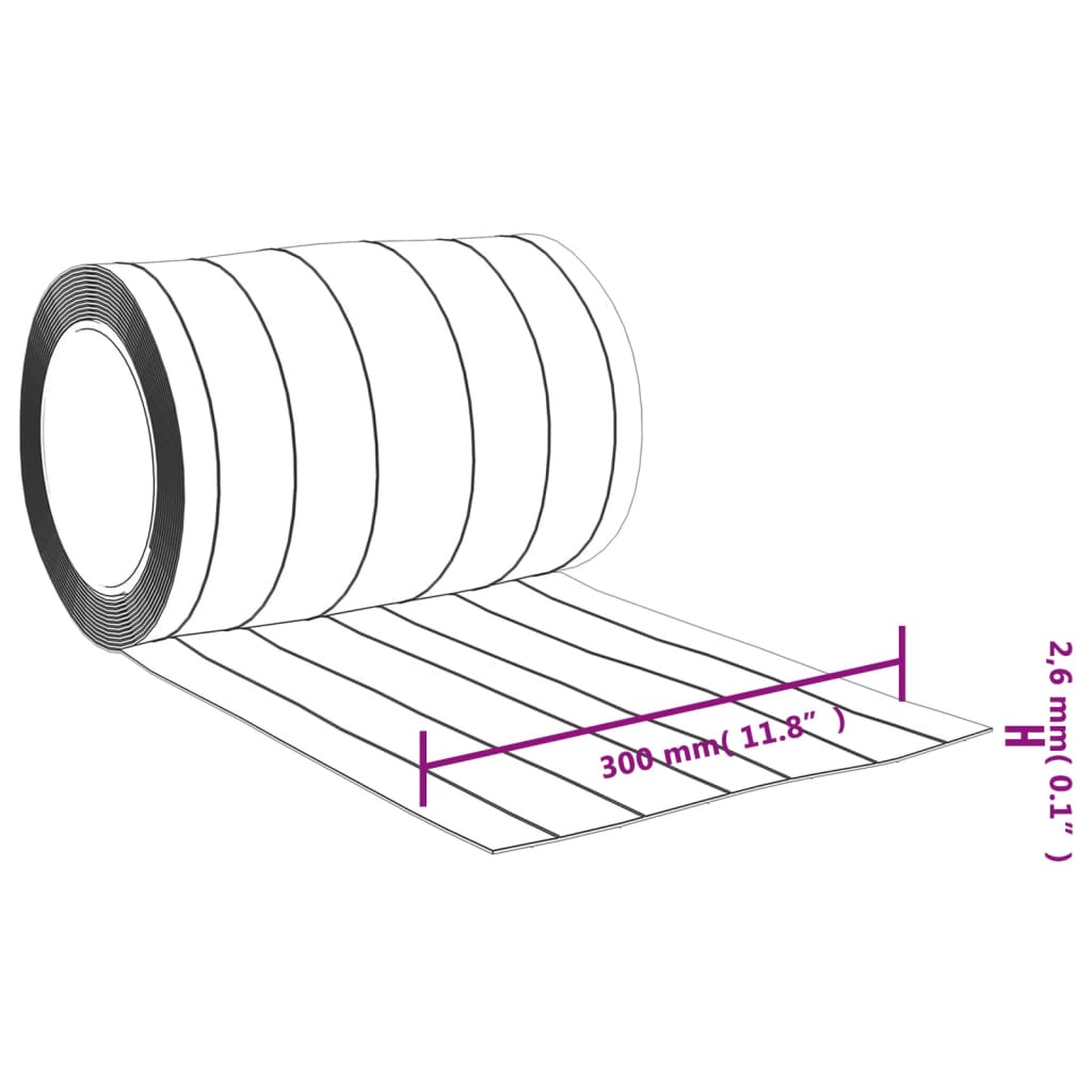 Tenda per Porte Trasparente 300 mm x 2,6 mm 10 m in PVC | homemem39