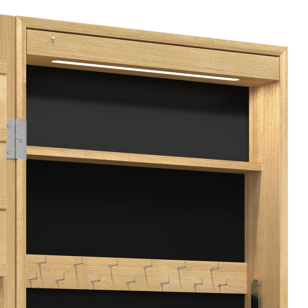 Armadio Portagioie a Specchio con Luci LED a Parete - homemem39