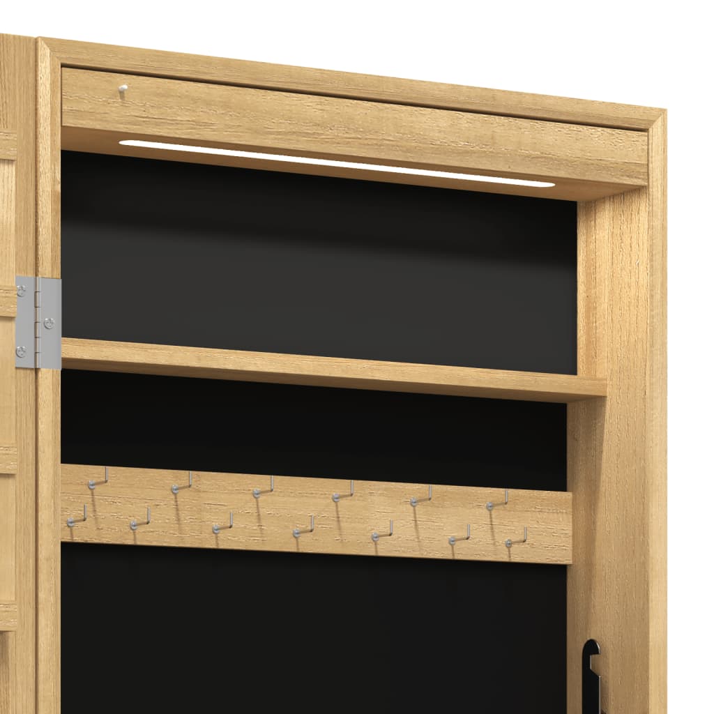 Armadio Portagioie a Specchio con Luci LED a Parete - homemem39