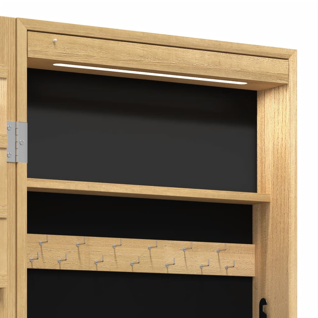 Armadio Portagioie a Specchio con Luci LED a Parete - homemem39