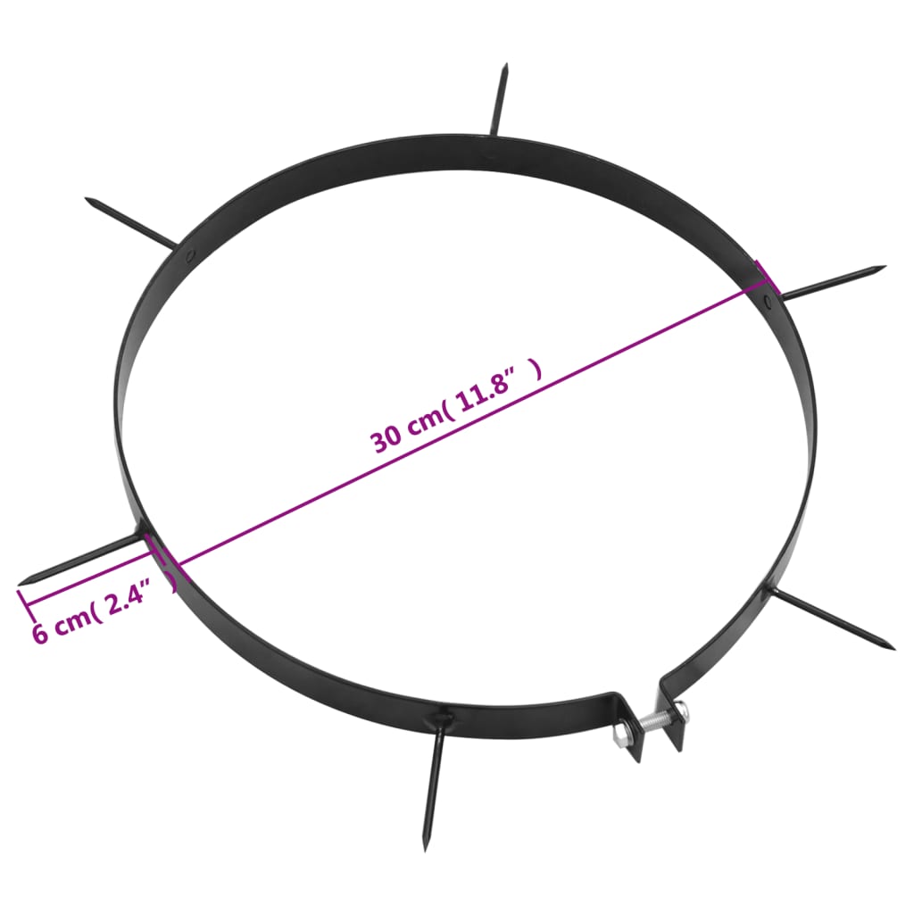 Morsetti per Arieggiatore Prato 5pz con Punte Ø 30 cm Ferro - homemem39