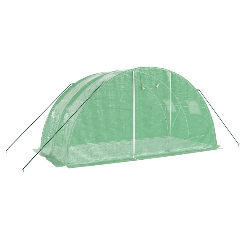 Serra con Telaio in Acciaio Verde 8 m² 4x2x2 m - homemem39