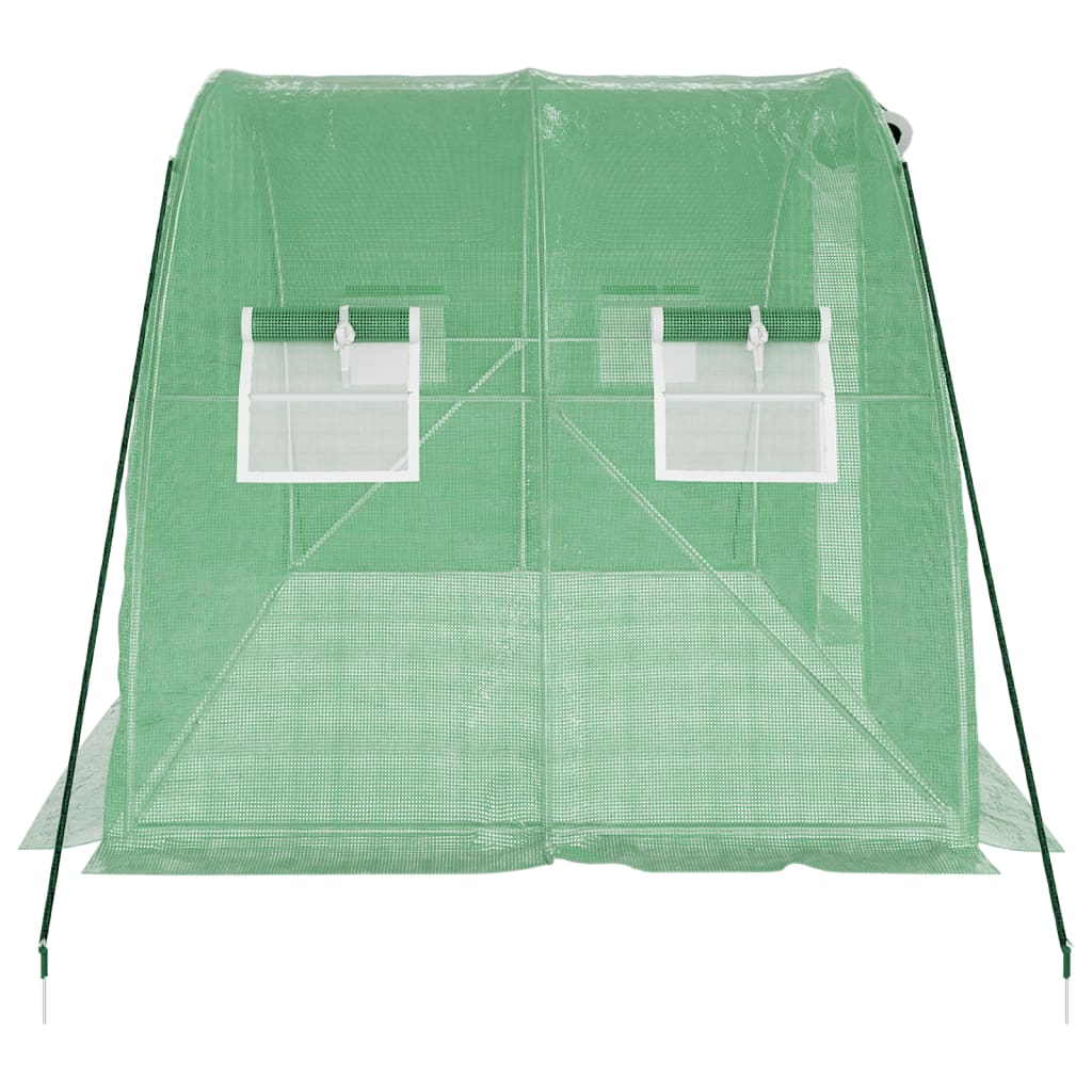 Serra con Telaio in Acciaio Verde 8 m² 4x2x2 m - homemem39