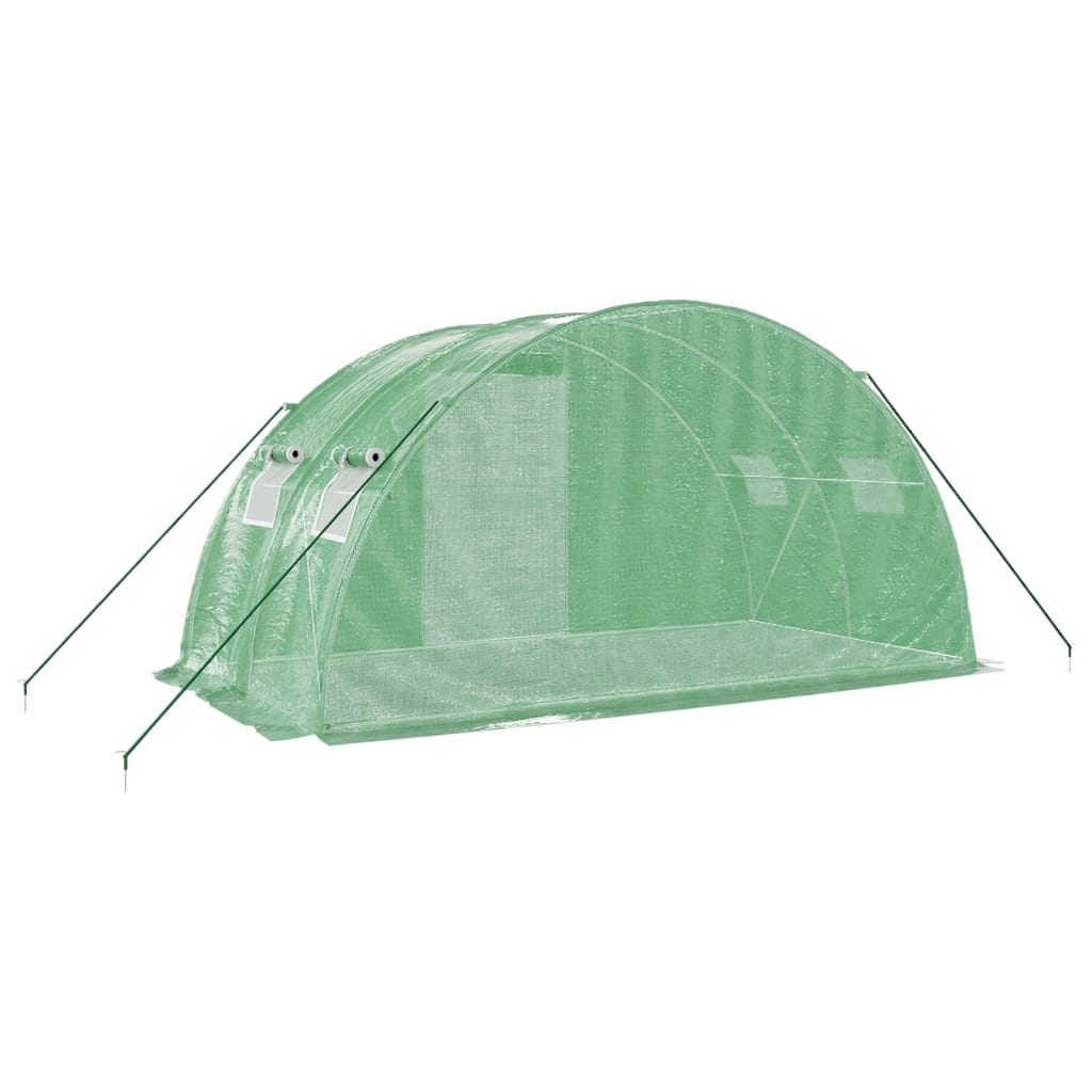 Serra con Telaio in Acciaio Verde 8 m² 4x2x2 m - homemem39