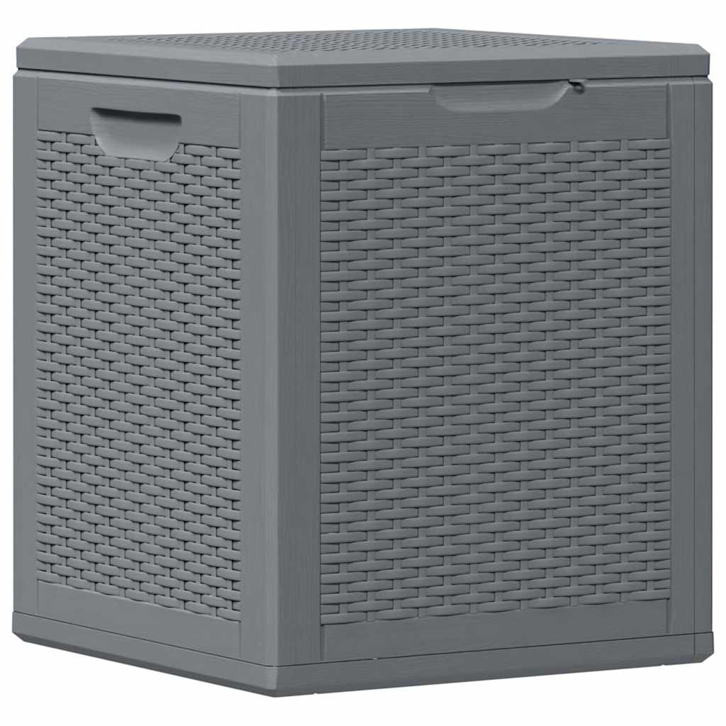 Contenitore da Giardino Grigio in Rattan PP 90 L