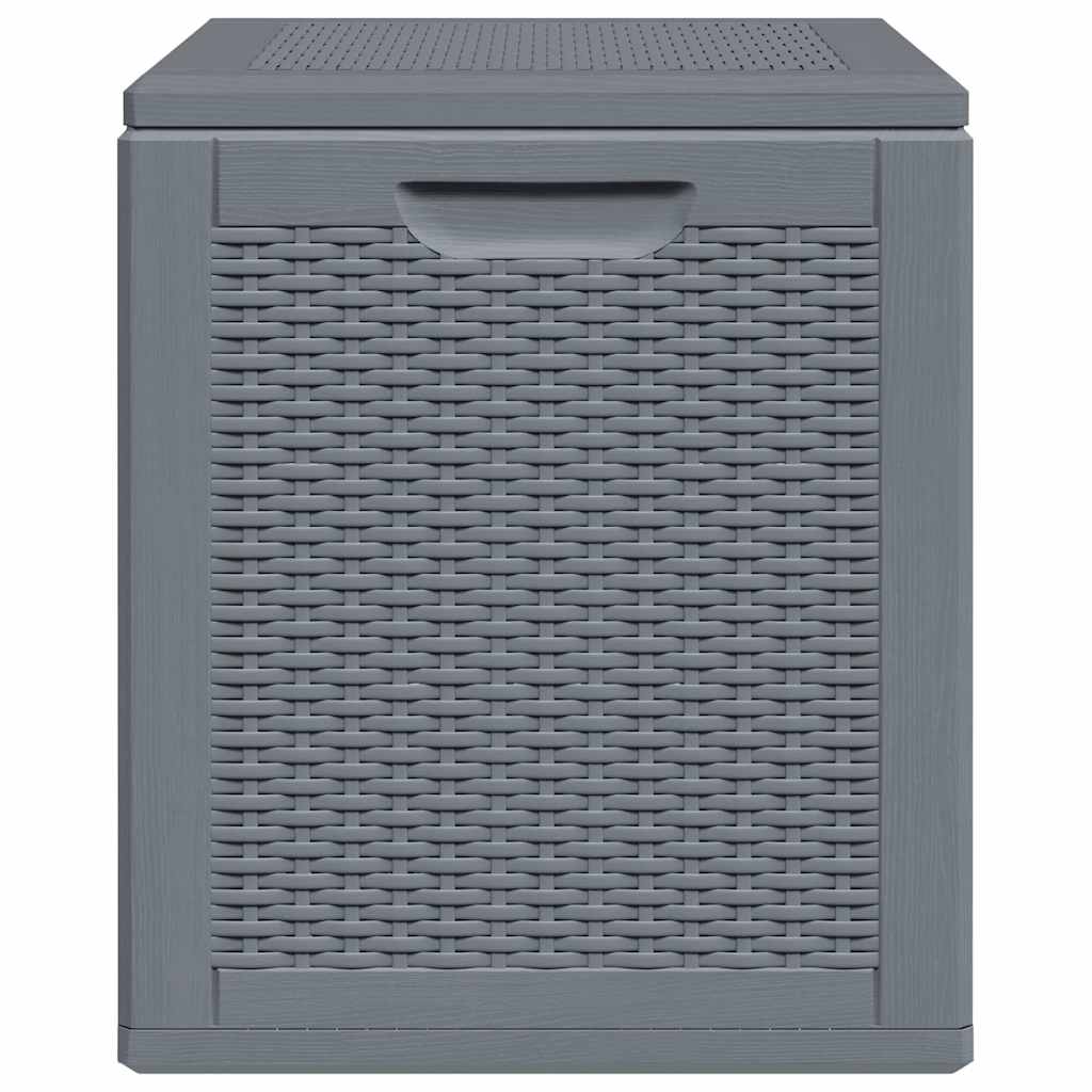 Contenitore da Giardino Grigio in Rattan PP 90 L