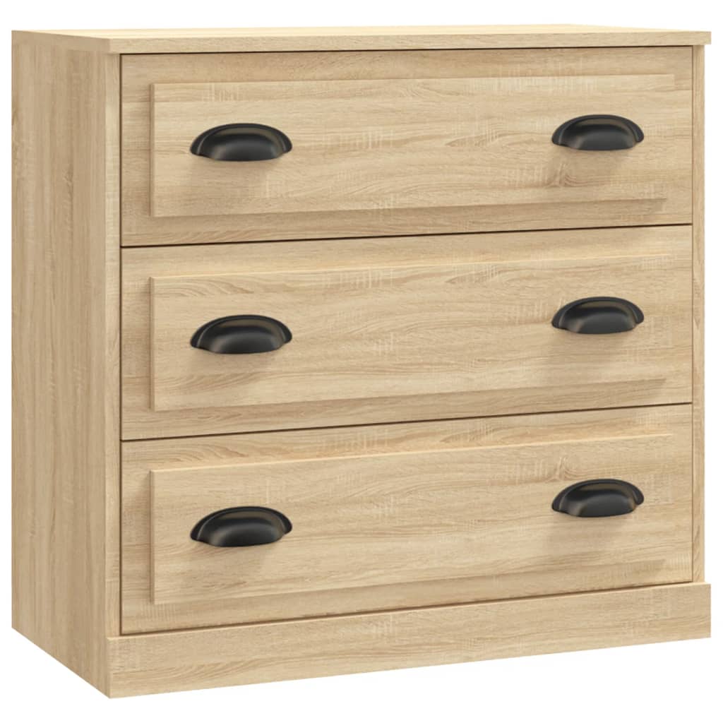 Credenze 2 pz Rovere Sonoma in Legno Multistrato