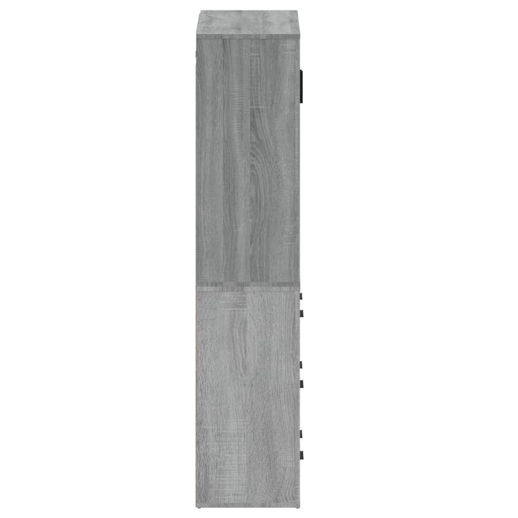 Credenza Grigio Sonoma in Legno Multistrato