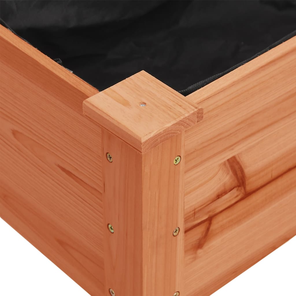 Fioriera con Fodera Marrone 71x37x76 cm Legno Massello di Abete
