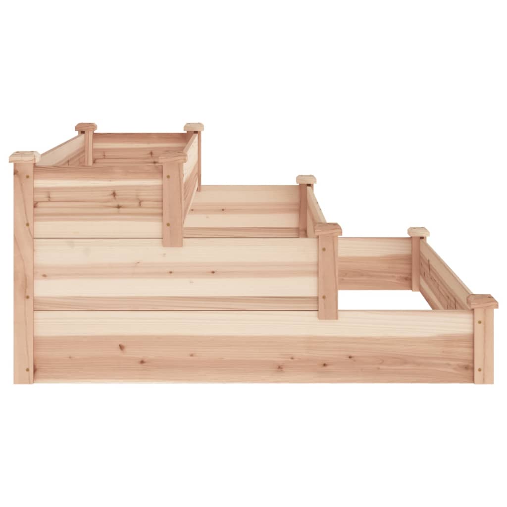 Fioriera Rialzata da Giardino 120x120x56cm Legno Massello Abete