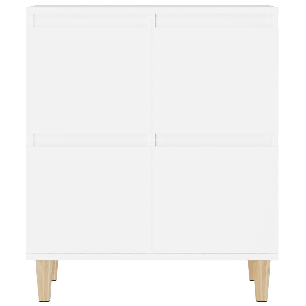 Credenze 3pz Bianche 60x35x70 cm in Legno Multistrato
