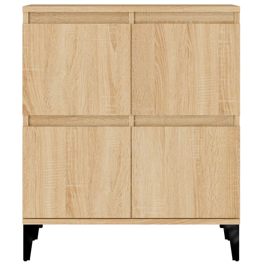 Credenze 3pz Rovere Sonoma 60x35x70 cm in Legno Multistrato