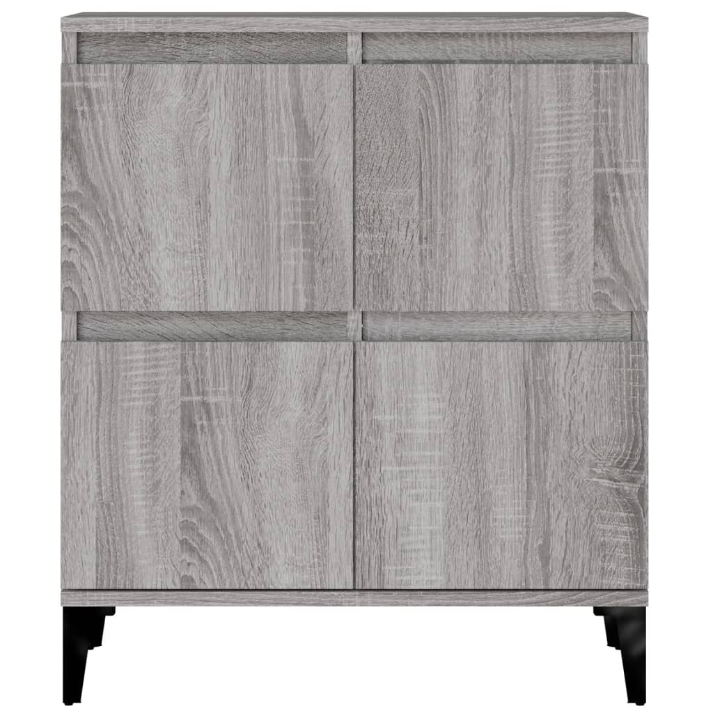 Credenze 3pz Grigio Sonoma 60x35x70 cm in Legno Multistrato - homemem39