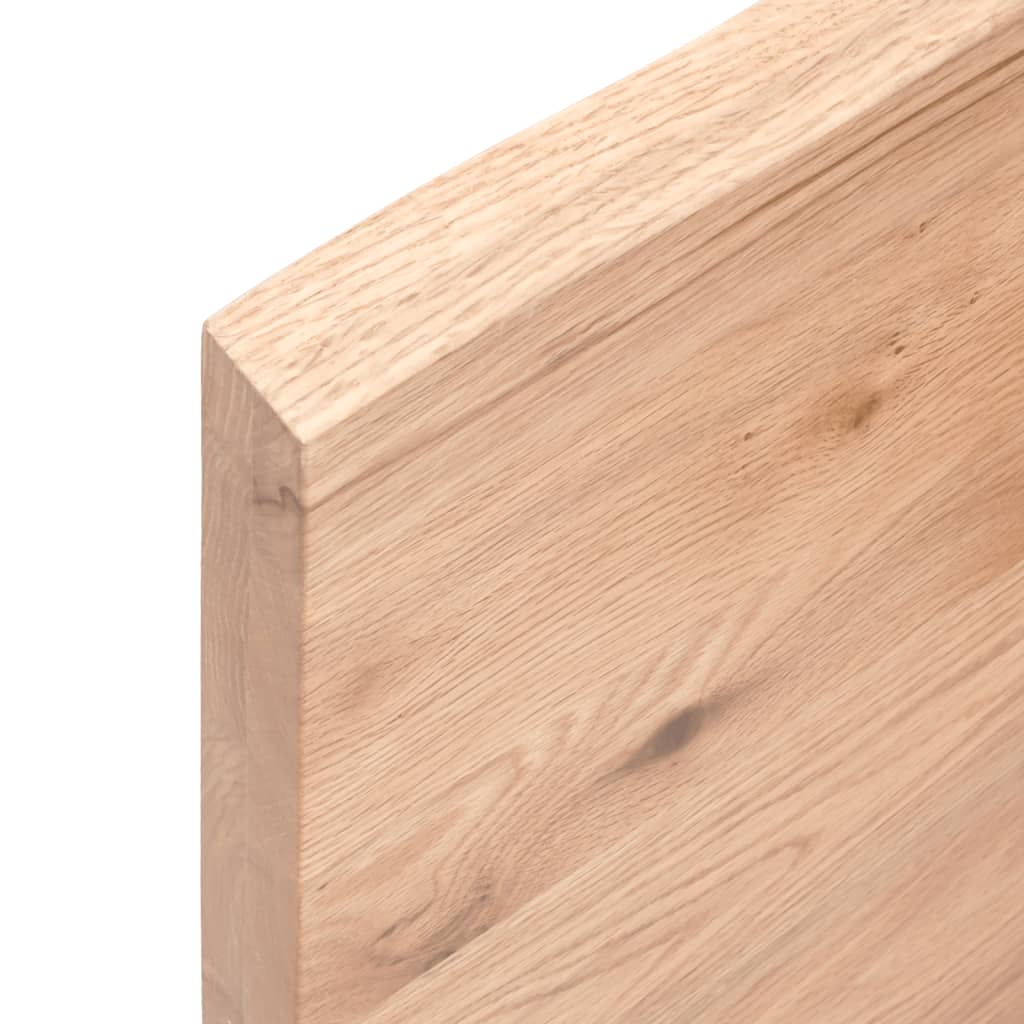Piano Tavolo Marrone 60x60x(2-4) cm Massello Rovere Trattato - homemem39
