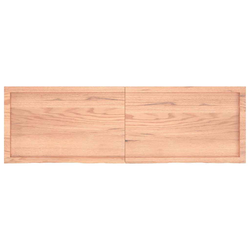 Piano Tavolo Marrone 160x50x(2-4) cm Massello Rovere Trattato - homemem39