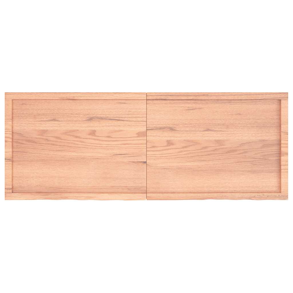 Piano Tavolo Marrone 160x60x(2-6) cm Massello Rovere Trattato - homemem39