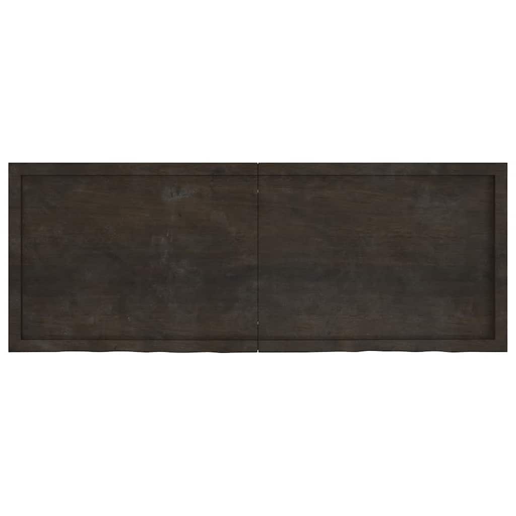 Piano Tavolo Marrone 160x60x(2-4) cm Rovere Massello Trattato - homemem39