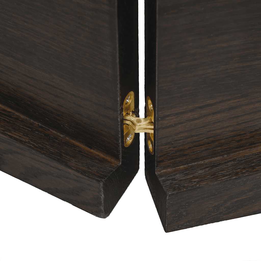 Piano Tavolo Marrone 180x50x(2-4) cm Rovere Massello Trattato - homemem39